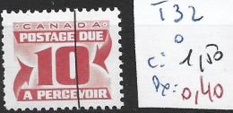 CANADA TAXE 32 Oblitéré Côte 1.50 € - Port Dû (Taxe)