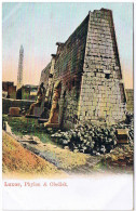 CPA DND NV - LUXOR, Phylon & Obelisk - L&H N° 78 Colorisée, Non Voyagée, Dos Non Divisé - LE CAIRE - Luxor