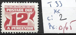 CANADA TAXE 33 ** Côte 2 € - Port Dû (Taxe)