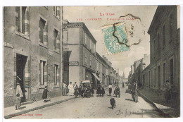 81 CARMAUX - CPA DND E Cachet Convoyeur - Avenue De La Gare, Chien Et Marchand Ambulant -Phototypie LABOUCHE FRERES Tse. - Carmaux