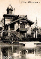 13 MARSEILLE Le Parc BORELY, Le KIOSQUE Et Le LAC - Editions E LACOUR N°3550 - Cygne - Parks, Gärten