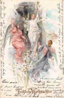 CPA Fantaisie - Anges - Cloches - Femmes - Anges