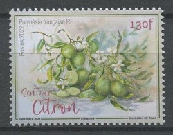 POLYNESIE 2022 N° 1308 ** Neuf MNH Superbe Fruit Citron Agrume Fleurs De Citronnier Flowers - Neufs