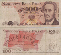 Poland 100 Zlotych 1979 P-143c Banknote Europe Currency Pologne Polen #5300 - Pologne