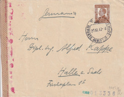 Bulgarie Lettre Censurée Pour L'Allemagne 1942 - Briefe U. Dokumente