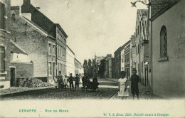 Genappe, Rue De Mons, ! Déchirure Au Dessus De La Carte! - Genappe