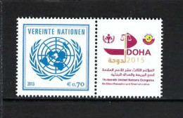 UNO, Wien (W 25), 2013, Mi.-Nr.: 797 ZF Doha Postfrisch - Unused Stamps