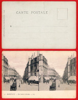 CPA GP RR NV  PRECURSEUR STEREOSCOPIQUE - 11 - BORDEAUX Rue Sainte Catherine - LL - Cartoline Stereoscopiche