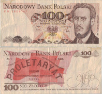 Poland 100 Zlotych 1982 P-143d Banknote Europe Currency Pologne Polen #5301 - Pologne
