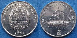 NORTH KOREA - 1/2 Chon 2002 "Archaic Ship" KM# 192 Democratic Peoples Republic (1948) - Edelweiss Coins - Korea, North