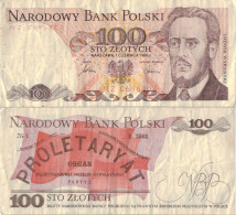 Poland 100 Zlotych 1986 P-143e Banknote Europe Currency Pologne Polen #5304 - Polonia