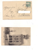 4803) SAN MARINO 5c Isolato 1910 CARTOLINA X ROMA - Storia Postale