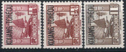 KOUANG TCHEOU Timbres-poste  N°98**, 100** & 102** Neufs Sans Charnières TB Cote : 2.00€ - Unused Stamps