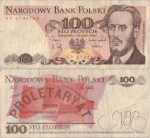 Poland 100 Zlotych 1988 P-143e Banknote Europe Currency Pologne Polen #5305 - Polonia