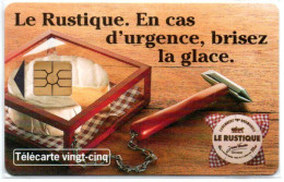 HN 58 LE RUSTIQUE URGENCE  Fromage Télécarte FRANCE 25 Unités Phonecard  (F 442) - 25 Eineiten