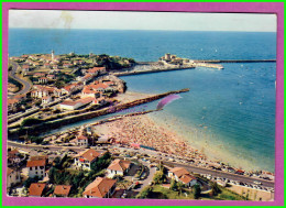 CPM CIBOURE 64 - La Plage Le Fort Socoa La Baie De Saint Jean De Luz St Voyagé 1958 - Ciboure