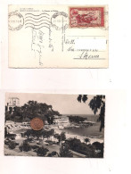 4825) PRINCIPATO DI MONACO 1950 Ranieri III 1950 15c Isolato Card - Lettres & Documents