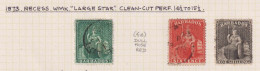 BARBADOS  - 1873 Britannia Wm Large Star Clean Cut Perf 141/2 To 151/2 Values Used As Scan - Barbados (...-1966)