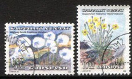 GREENLAND 1989 Flowers I Used.  Michel 197-98 - Gebraucht