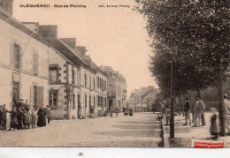 Cléguerec Animée Rue De Pontivy - Cleguerec