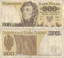 Poland 500 Zlotych 1982 P-145d Banknote Europe Currency Pologne Polen #5310 - Polonia