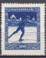 Hongrie 1925 N° 405 Patin Sur Glace MH  * (J23) Quelques Dent Du Haut Brunies - Neufs