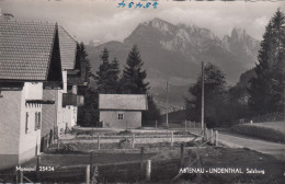 E537) ABTENAU - LINDENTHAL - Salzburg - Straße U. Haus DETAILS Alt S/W - Abtenau