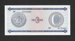 Cuba - Certificato Di Scambio Non Circolato FdS UNC Da 3 Pesos P-FX20 - 1985 - Cuba