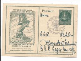 Berlin P 28 - 10 Pf Glocke Maikundgebung M. SST Von Berlin Spandau N. Helmstedt Bedarfsverwendet - Cartes Postales - Oblitérées