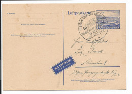 Berlin P 16 - 15 Pf Tempelhof M. Blko Sonderstempel Berlin-Charlottenburg 'Bundesversammlung 17.7.54' - Postkarten - Gebraucht