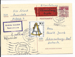 Berlin P 76 - 8 Pf Bauten IV M. 90 Pf Zusatz Und 2,02 Mk Gebühr Bezahlt Per Eilboten V. Baunatal N. Schauenburg Verw. - Postkarten - Gebraucht