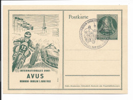 Berlin P 30 - 10 Pf Glocke Avus M. Passendem Blko Sonderstempel Charlottenburg  - Postcards - Used