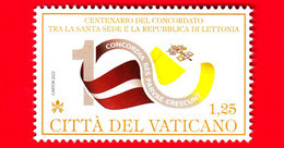 Nuovo - MNH - VATICANO - 2022 - 100 Anni Del Concordato Tra La Santa Sede E La Repubblica Di Lettonia – 1.25 - Nuevos