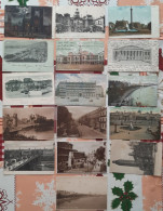 16 Oude Postkaarten (CPA)  Van Londen /London Met Speciale Postzegels , Verschillende Gebouwen ,London On Fire,Bridge,.. - Buckingham Palace