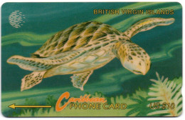 British Virgin Islands - Turtle - 21CBVC (small Font) - Islas Virgenes