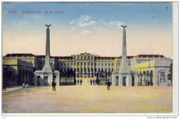 WIEN - Schönbrunn, K.K. Schloß - Gel. 1915,  5 Heller Marke - Schloss Schönbrunn