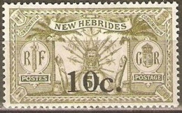 NUEVA HEBRIDES YVERT NUM. 61 * NUEVO CON FIJASELLOS - Unused Stamps