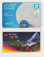 HONG-KONG. METRO JOURNEY TICKETS (MTR) AIRPORT EXPRESS & Victoria Peak Tram. 2 Diff. Tickets - Mondo