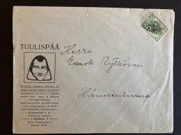 Finland Commercial Cover TUULISPÄÄ Humor Magazine From Helsinki To Hämeenlinna 4.11.1910 Stamp - Lettres & Documents