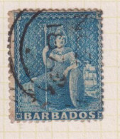 BARBADOS  - 1861 Britannia No Watermark  Clean Cut Perf 14to 16 As Scan - Barbados (...-1966)