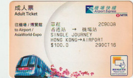 HONG-KONG.ASIAN WORLD EXPO. METRO  (MTR) AIRPORT EXPRESS  2016 - Mundo