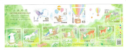 Japan 2023 Letter Writing Day Deer Birds Squirrel MNH - Nuovi