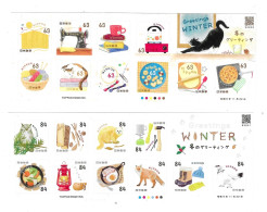 Japan 2023 Winter Greetings 2 Sheets MNH - Nuovi