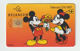 BELGACOM.. MINNIE & MICKEY.  Telecard - Phonecard - Met Chip