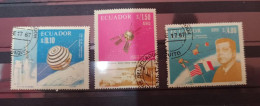 Equateur- 1967 - Coopération Spatiale Franco-américaine - Yvert.762 +PA.464-65 - Ecuador