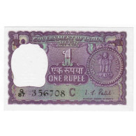 INDE - PICK 77 G - 1 RUPEE - 1970 - SIGN 38 - Lettre C - SPL - Inde