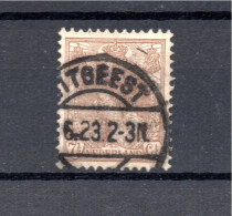 Nederland 1899 Zegel 61 Bontkraag Met Langebalkstempel Uitgeest - Oblitérés