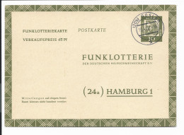 Bund FP 8 - 10 Pf Dürer Funklotteriekarte Ab Goslar Bedarfsverwendet - Cartes Postales - Oblitérées