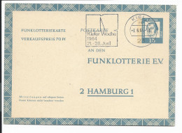 Bund FP 10 - 15 Pf  Luther Funklotteriekarte Ab Kiel Bedarfsverwendet - Cartes Postales - Oblitérées