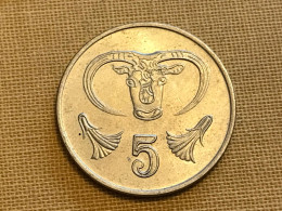 Münze Münzen Umlaufmünze Zypern 5 Cents 1991 - Chipre